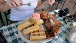 Jenn loved the Fried Chicken & Waffles
