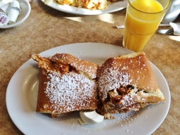 Guy Special - Buffalo Chicken wrapped in a Pancake!