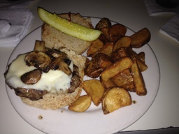 Mushroom and Swiss Burger