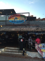 Out front of Soloman's Landing Restaurant