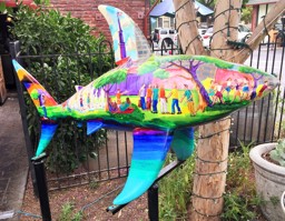 Patio Shark outside of Naglee Park Garage