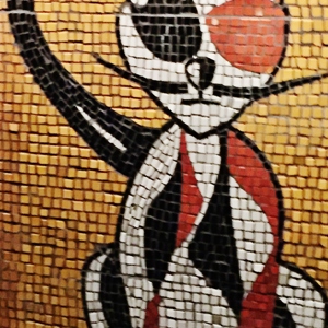 Tile Work Outside the front door - The Country Cat