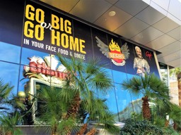 Out Front of  Guy's Vegas Kitchen & Bar