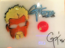 Close up of the Guy Ate Here sign at Fat Choy