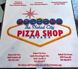 Naked City Pizza Box