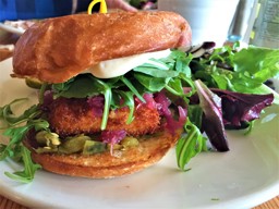 The Fried Polenta Sandwich - P's & Q's Market