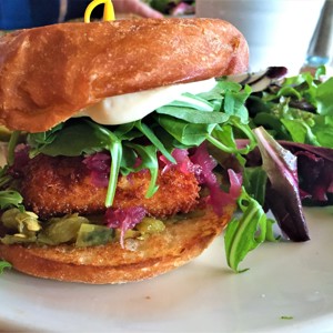The Fried Polenta Sandwich - P's & Q's Market