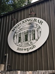 Sign out back for the Wrecking Bar Brew Pub