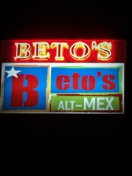 Street Sign for  Beto's on Broadway