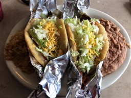 Shredded Chicken Puffy Tacos - Taco Taco Cafe