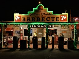 Out Front of Texas Pride BBQ