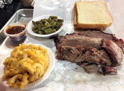 2 Meat Plate - Brisket & Pulled Pork - Texas Pride BBQ