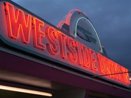 Out front of the  West Side Drive-In
