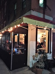 Out front of Pies n Thighs in Brooklyn, NY.