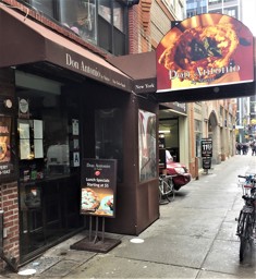 Out front of  Don Antonio's in NYC