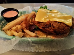 Tony's Beer Battered Burger with their Deer Ass Sauce at Tune Inn in DC