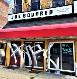 Out Front of Joe Squared - Old Location