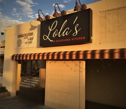 Out Front of Lola’s Lousiana Kitchen in Las Vegas