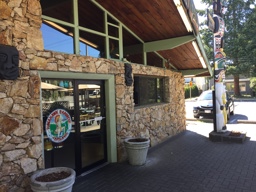 Out front of the Tomahawk Restaurant