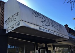Out front of  Jethro's Fine Grub