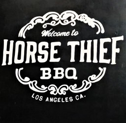 Sign at Horse Thief BBQ