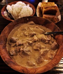 Mama Leah's Coconut Beef & Ann's Cornbread Bibingka