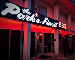 Out Front of Park's Finest BBQ