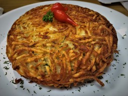 The Carne Seca & Cream Cheese Rosti at Mrs. Potato Restaurant
