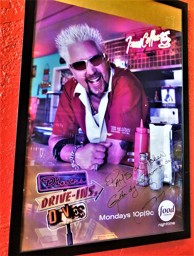 Triple D poster at Pam's Kitchen