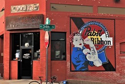 Out front of the Higland Tavern in Denver, CO