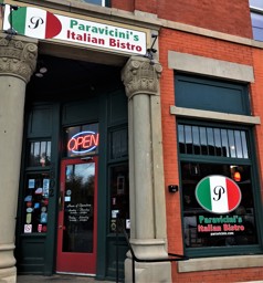 Out front of Paravicini's Italian Bistro in Colorado Springs, CO