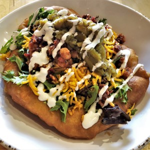Triple D Special Indian Fried Bread at Tocabe in Denver