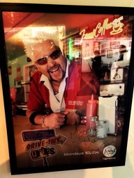 Triple D poster at Moochie's Meatballs