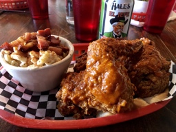 Nashville Hot Chicken with the Smoked Bacon Mac & Cheese