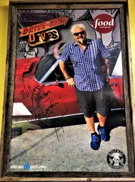 Triple D poster at Willie Pinchos in Orlando, FL