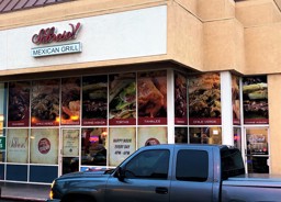 Out front of Sabroso! Mexican Grill in Anaheim, CA