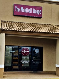Out front of The Meatball Stoppe in Orlando