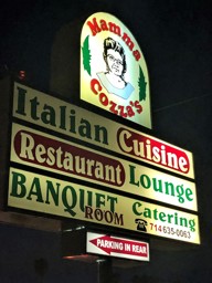 Out front of Mama Cozza's in Anaheim, CA