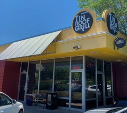 Out front of the Tin Roof Grill in Southern Salt Lake City