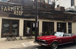 Guy Fieri and the Camaro in front of their place