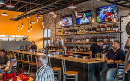 a look inside at the bar