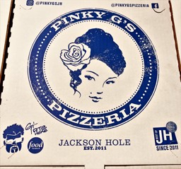 Triple D on Pizza Box - Pinky G's