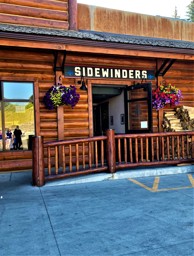 Out front of Sidewinders American Grill in Jackson