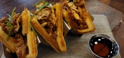 Heist Brewery Chicken & Waffle Taco's