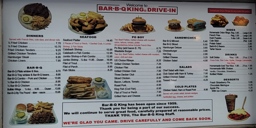 Bar-B-Q King Menu