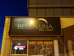 Outside of Bella Luna Cafe