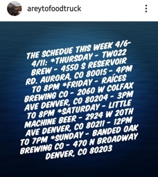 Areyto Food Truck Schedule