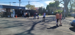 The Social Distancing Line at Ray Ray's Hog Pit Food Truck