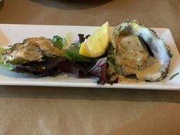 The Wood-Oven Roasted Local Oysters and Brick and Fire Bistro