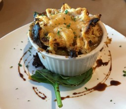 The Wild Mushroom Cobbler at Brick & Fire Bistro